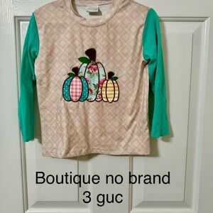 Girls pumpkin shirt